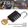 Gym Bag Locker Padlock 4 Digit Combination Zinc Alloy Black
