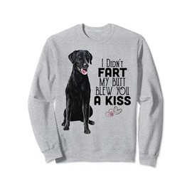 Black Lab, I Didn't Fart My Butt Blew You A Kiss, Labrador Sweatshirt