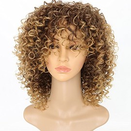 Women's Fashion Long Light Blonde Curly Cosplay Wig With Cap Heat Resistance