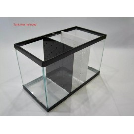 Jax Racks Top Fin 5 Gallon Fish Tank Divider ( No Suction Cups Required) - black