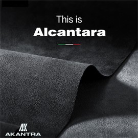AKANTRA Italy Alcantara Case for iPhone17 Series,Handmade Fully-Wrapped Synthetic Suede Cover,Compatible with Mag-Safe Wireless Charger (Black, iPhone17 Pro Max)