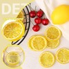 UDNFHL 15 Plastic Pieces Simulated Lemon Slices, Simulated Fruit Decoration,