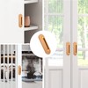 MOROBOR Self-Stick Oval Sliding Door Pulls, 2pcs Recessed Barn Door