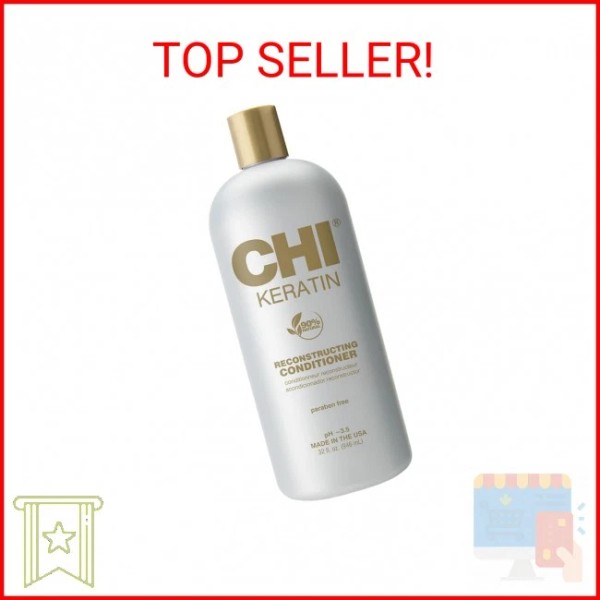 CHI Keratin Reconstructing Conditioner, Delivers Healthier Hair, Adds Shine &
