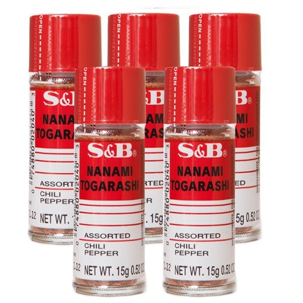 [ 5 Packs ] S&B Nanami ( shichimi ) Togarashi