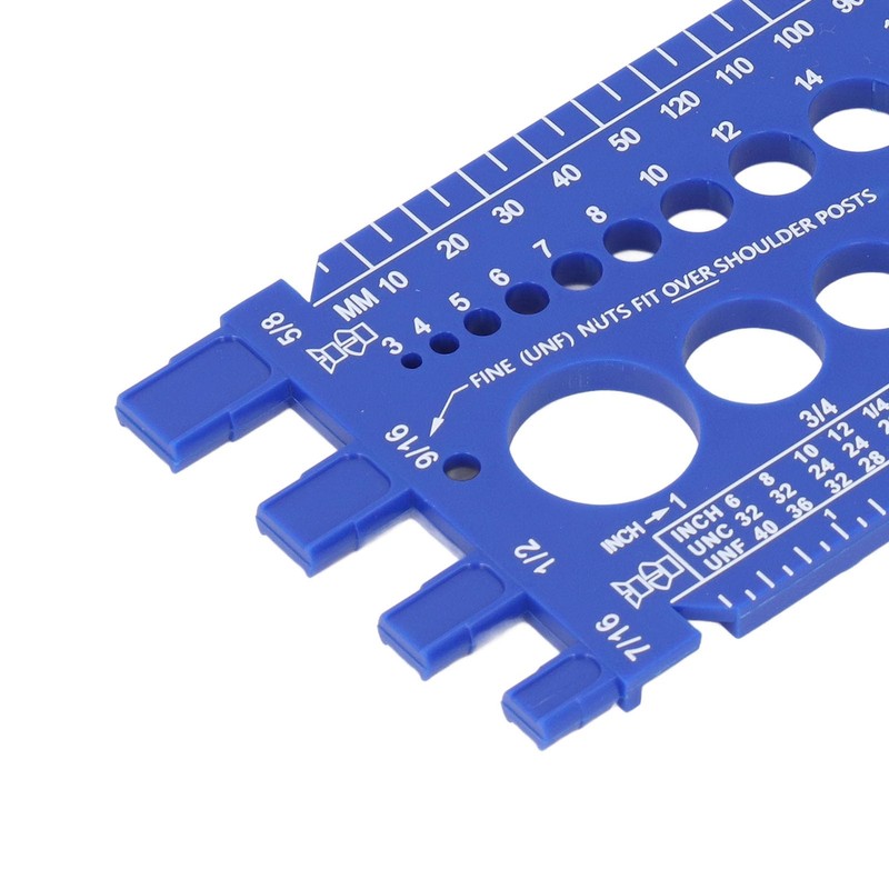 Nut Bolt and Thread Tester, Gauge for Inch and Metric