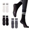 FWORUAIS 4 Pairs Pilates Yoga Socks Non Slip Grip Socks