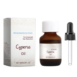 JHKED Cyperus Oil - 60ml Natural Cyperus Rotundus For Hair Removal, Moisturizing & Soothing Cyperus Oil For Reducing Body Hair Growth, Ideal for All Skin Types