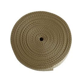 Polypropylene Webbing Straps Tape Backpack Luggage Straps Crafts Outdoor DIY Colours Lengths (Beige, 25mm (1") / 5m)