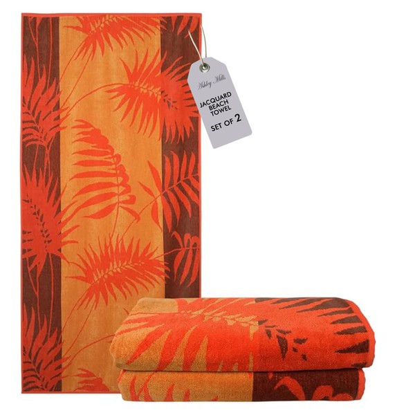 Ashley Mills Jacquard Beach Towels – Quick-Dry, Lightweight, Sand-Resistant Pool