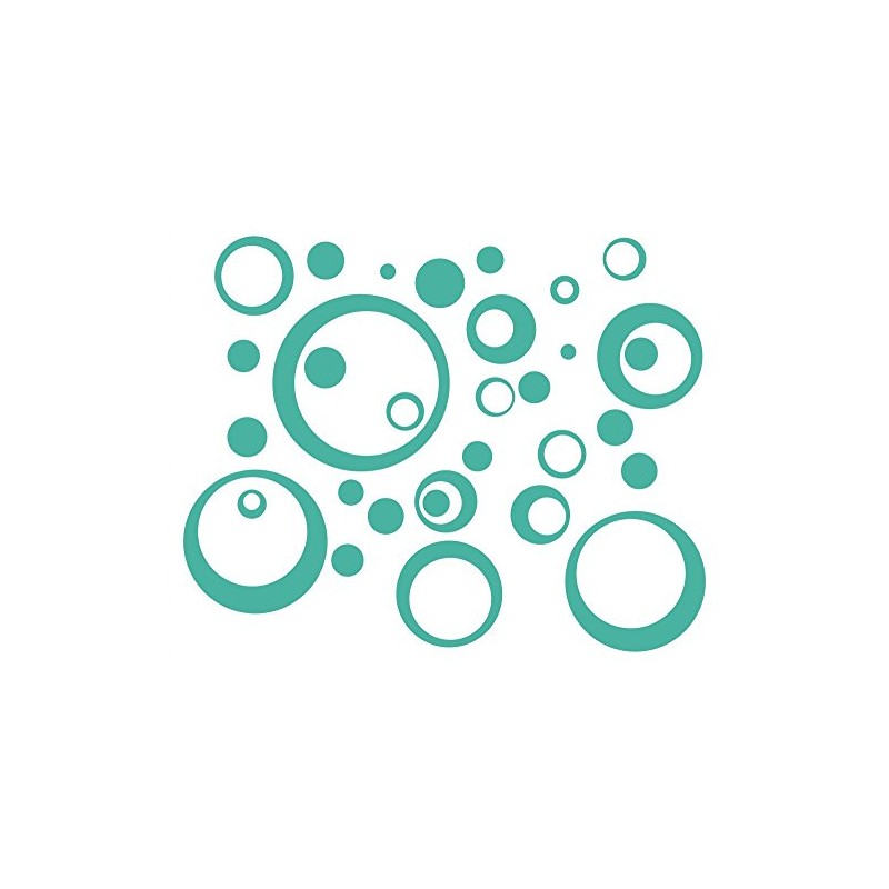 Wall Decor Plus More WDPM197 Wall Vinyl Sticker Decal Circles