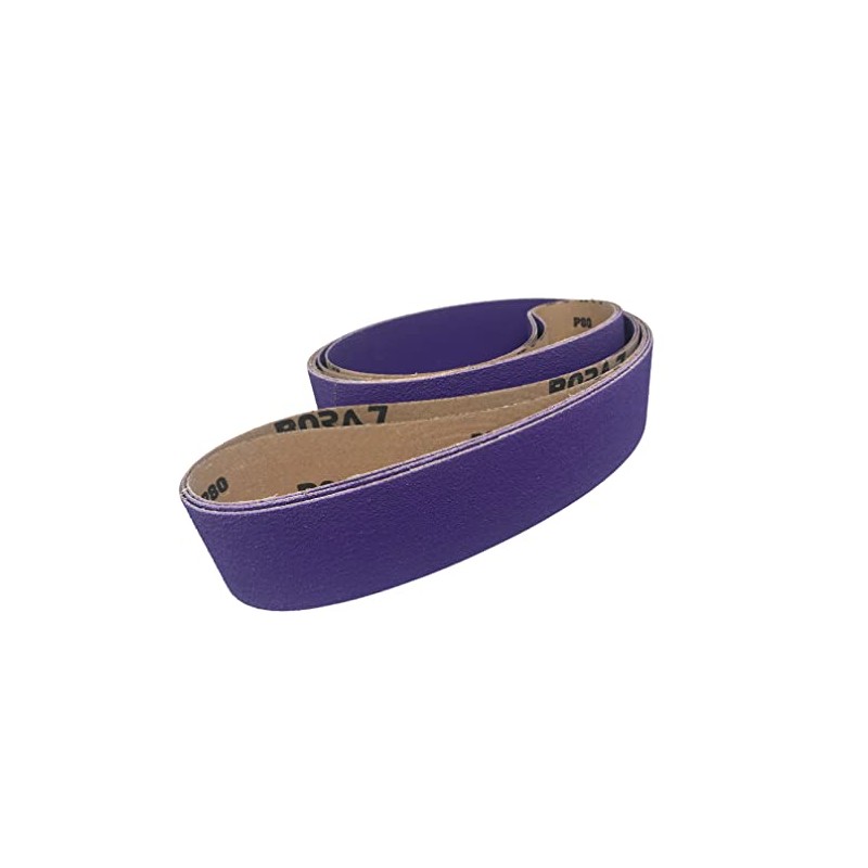 2X72 Premium High Performance Purple Ceramic Sanding Belts for Metal