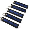 Rotary13B1 Remove Before Flight Key Chains - Black/Blue - 5pcs