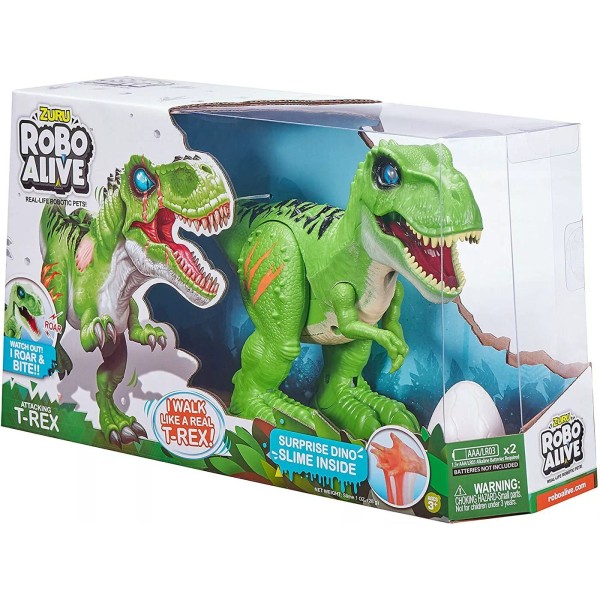 Zuru Toys Robo Alive Attacking T-Rex Robotic Pet Figure [Bright