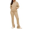 PINSV Women's Sweatsuits Sets 2 Piece Outfits Drawstring Hoodies Stacked