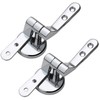 Toilet Seat Hinges Pair of Chrome Finished Replacement Hinges for
