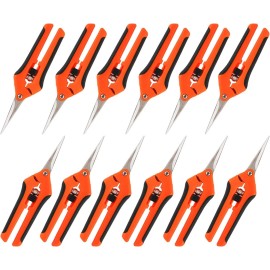 YaeCCC 12 Pack 6.5" Pruning Shears Cutter Gardening Plant Scissor Branch Garden Pruner