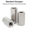 M14 x 2-Pitch x 40mm Long 304 Stainless Steel Hex