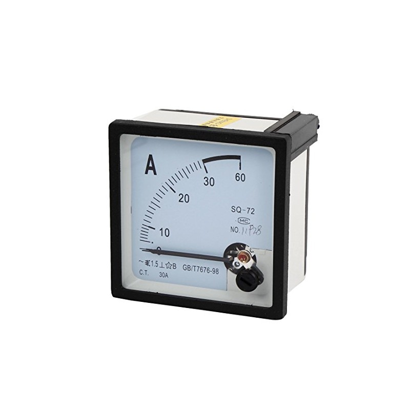 72mm x 72mm Square AC 0-30A Analog Ammeter Panel Meter