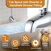 Enhon Tub Spout with Rear Diverter, Bathtub Spout Fitting 1/2-Inch