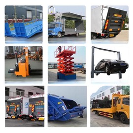 VQP Dump Trailer Remote Control Switch, DC 12V 2 Button Pendant Control Up Down Switch, 4 Wire Double Acting Hydraulic Pump Power Unit for Life Gate Forklift Truck Tripper Hoist