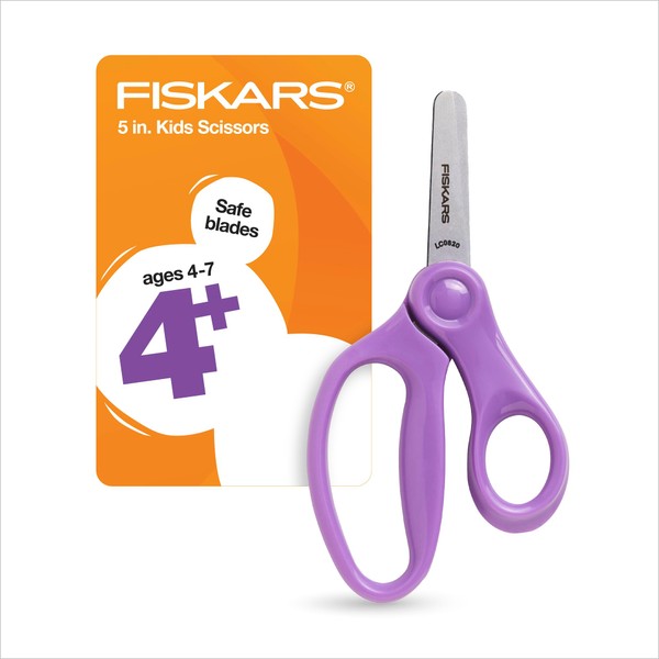 Fiskars® Blunt-tip Kids Scissors, Purple (5 in.)