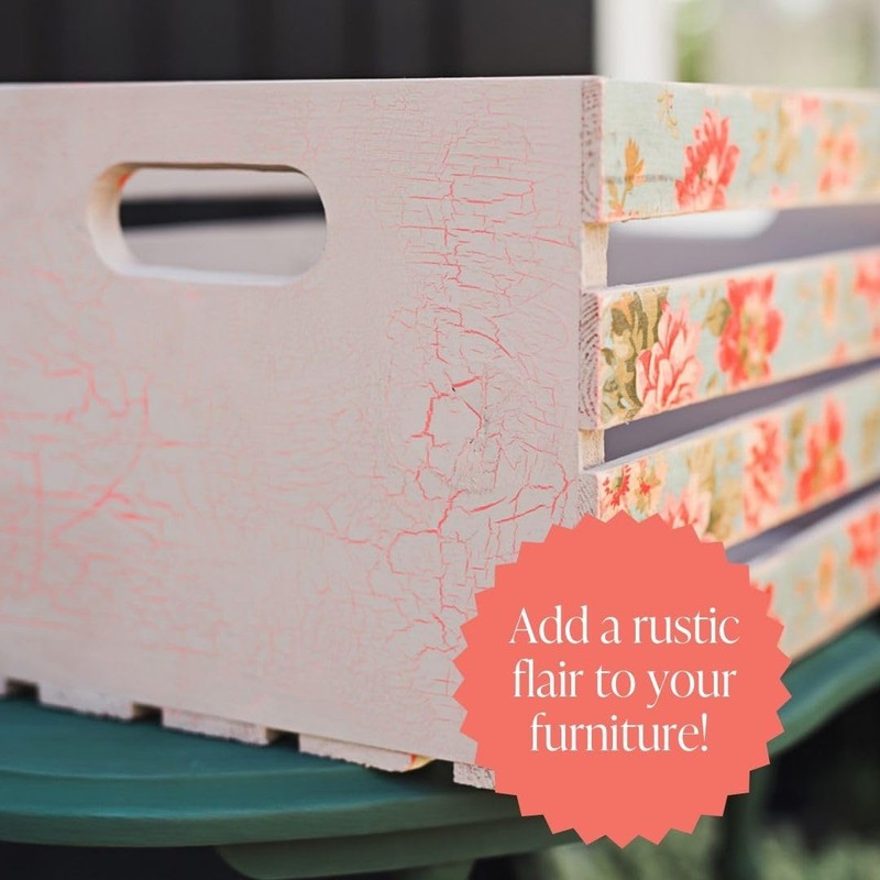 Crackle Medium for Chalk Style Paint, Rustic Shabby Chic Furniture