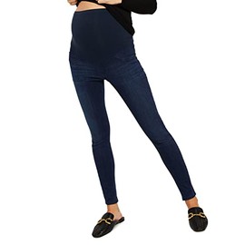 Motherhood Maternity womens Indigo Blue Stretch Secret Fit Belly Ankle Denim Jegging Jeans, Dark Wash, X-Large US