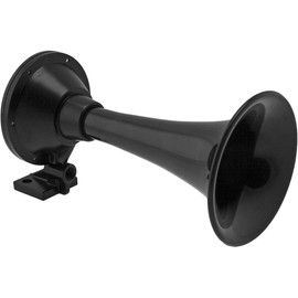 Vixen Horns Train Horn Trumpet for Truck/Car. Compact Trumpet Horn Super Loud dB. Black Single Trumpet (Size XS). Heavy Duty ABS Air Horn. Fits Vehicles Like Semi/Pickup/Jeep/RV/SUV VXH1901XB
