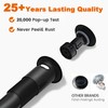 RUITHOE Matte Black Bathroom Sink Drain with Overflow, Bathroom Sink