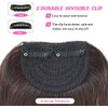 Dsoar Clip in Bangs Thick Side Bang Real Human Hair