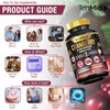 Tenmido Cranberry Supplements - 7in1 with Vitamin C, D-Mannose, Hibiscus,