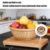 4 Pcs Cutting Board Metal Feet with Screws