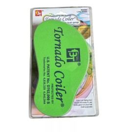 Beauty Town Tornado Coiler Sponge Hair Brush #09964 Lime Green