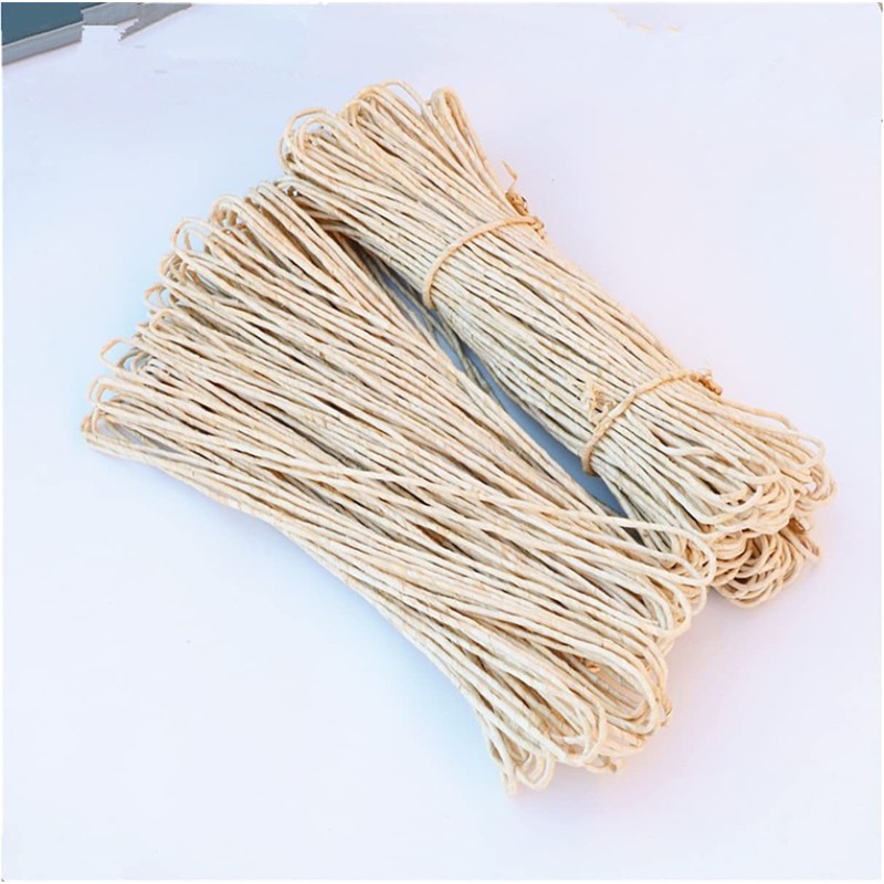 UXOWOXU 20 Yards 6.8MM Natural Real Corn Husks Rope for