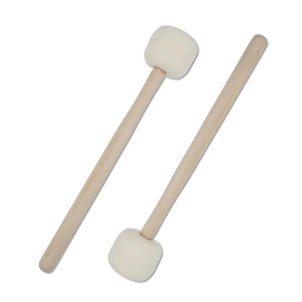 Cheerock 1 Pair Anti-slip Wool Felt Drum Mallets, 12.8 Inch