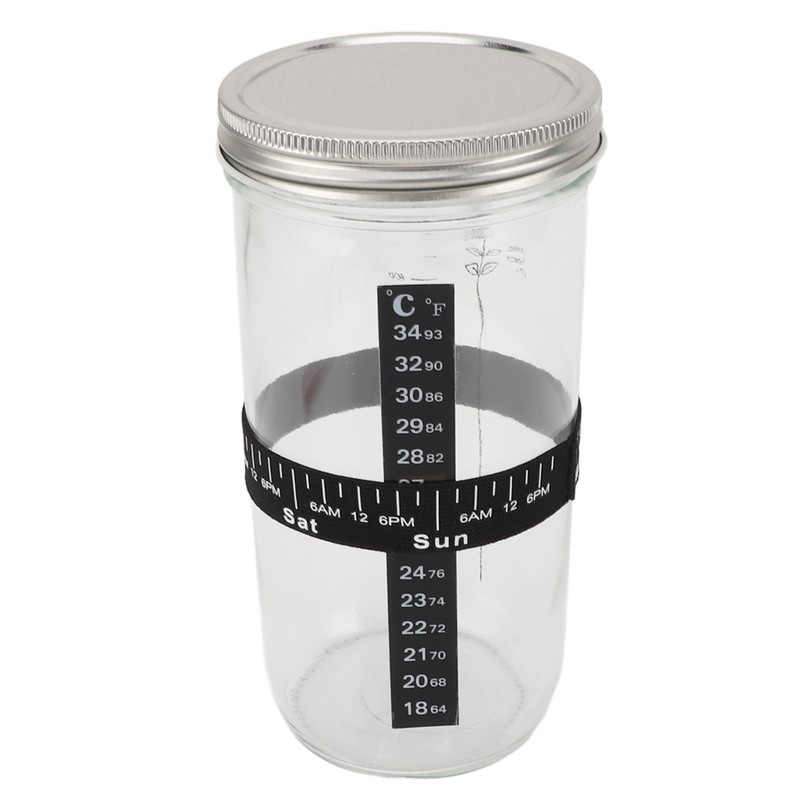 Sourdough Bread Starter Kit 34oz Glass Jar with Lid Date