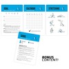 NewMe Fitness Foam Roller Workout Cards - Instructional Deck for Women