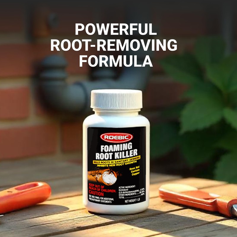 Roebic FRK Foaming Tree Root Killer, Chemical Septic System, Drain