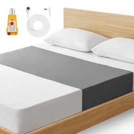 Grounding Sheets, Grounding Mat for Bed Earth Grounded Sheet Pad 10% Silver Fiber+90% Organic Cotton, for Queen, King and All Mattress Sizes, with Outlet Tester & Cord 104"*24" (Smoky Grey)