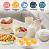 36pcs Wheat Straw Dinnerware Sets, Unbreakable Reusable Kitchen Cups Plates