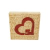 5th Wedding Anniversary Word Art Beech Block With 5 Year