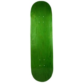 Moose Canadian Made Blank Skateboard Green 8.25" with Independent Mid Silver 144 Trucks, Spitfire Burners 51mm White/Green Wheels, ABEC 5 Bearings, Risers, Hardware, Griptape