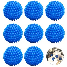 8Pcs Tumble Dryer Balls, Energy Saving & Non-melt | Soft Drying Balls for Tumble Dryer, Laundry Hedgehog Balls, Anti-Entanglement Laundry Ball for Washing Machine, Rapid Dryer Ball, Quick Drying Time