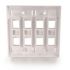 C2G 03415 8-Port Double Gang Multimedia Keystone Double Gang Wall