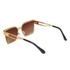 KENBO Square Sunglasses Metal Frame for Men Women Large Cool
