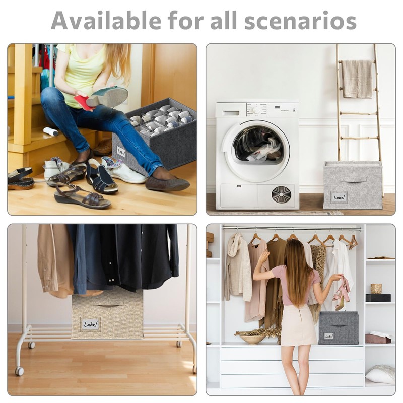 FHSQX 2 Pack Shoe Organizer for Closet,Fits up to 24