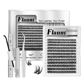 Flaunt Collection | Flaunt & Short Flaunt & Brown Flaunt & One-Length Flaunt | Waterproof, Long-Lasting Lashes | Flora | Natural Daily, Volume Style | Beginner Friendly DIY Lashes For a Flawless, Voluminous Look:_Short Flaunt Kit