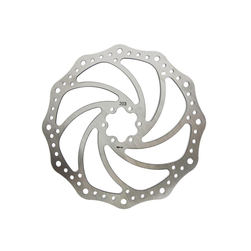 Drahtesel Bicycle Brake Disc 203 mm 6-Hole Compatible with Avid,