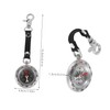 WOONEKY 1pcs Compass Keychain Zinc Alloy Hiking Carabiner Outdoor Survival